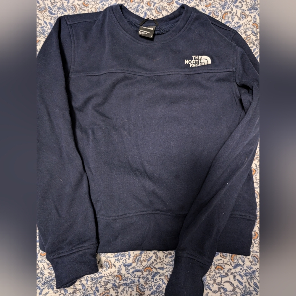 North Face Blue Crewneck Sweatshirt